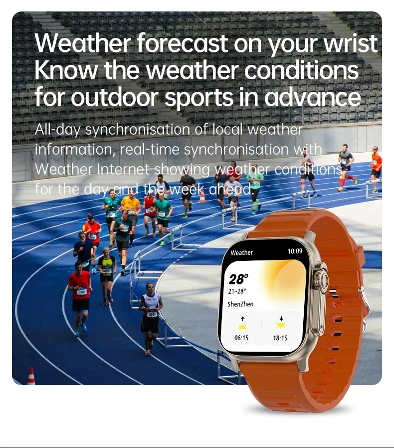 T900 Ultra 2 AMOLED Screen NFC Compass Waterproof Smart Watch