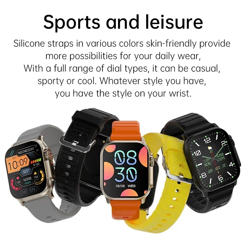 T900 Ultra 2 AMOLED Screen NFC Compass Waterproof Smart Watch