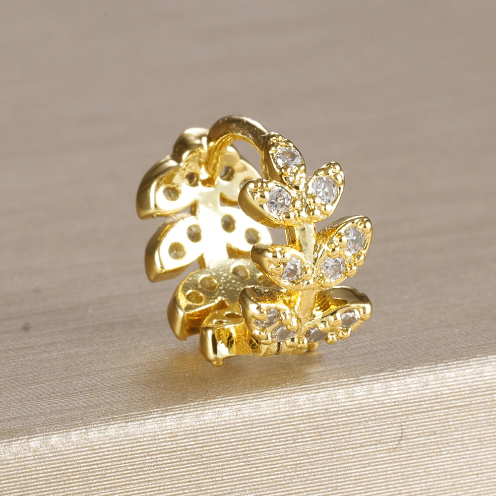 1PC 18K Gold Plated Stainless Steel Round Circle Earrings for Women