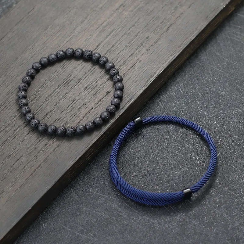 2pcs Fashion Bracelet Set Gift for Husband