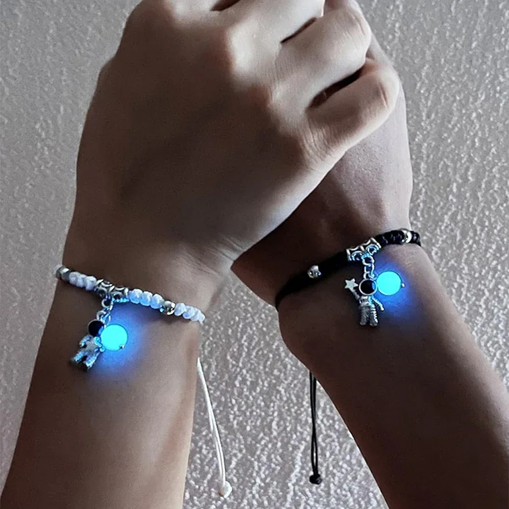 Fashion Luminous Beads Star Couple Bracelet For Women