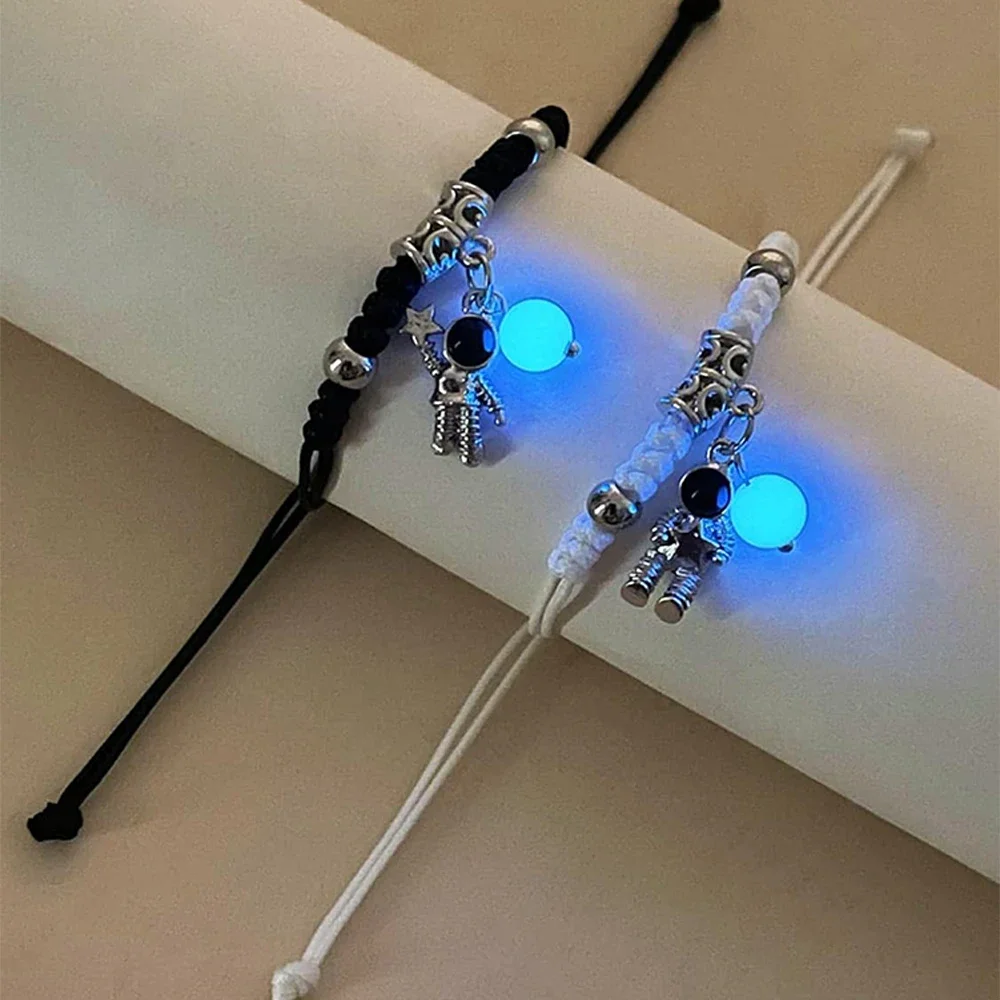 Fashion Luminous Beads Star Couple Bracelet For Women