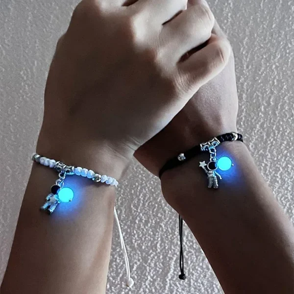 Fashion Luminous Beads Star Couple Bracelet For Women