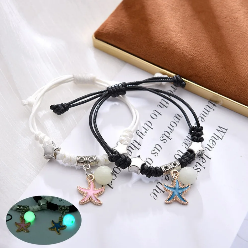 Fashion Luminous Beads Star Couple Bracelet For Women