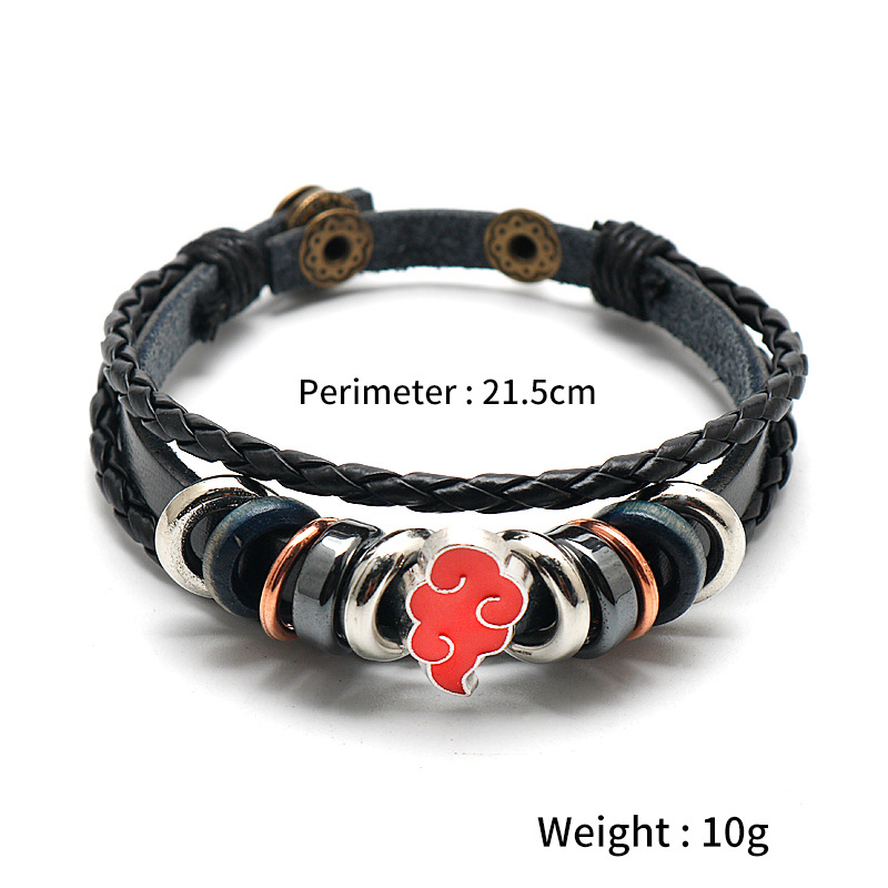 Anime One Piece Pirate Bracelet Leather Woven for Husband