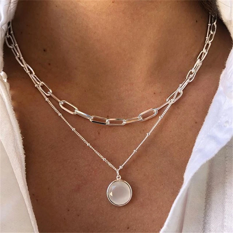Classic Pendant Zircon Turkish Necklace for Women