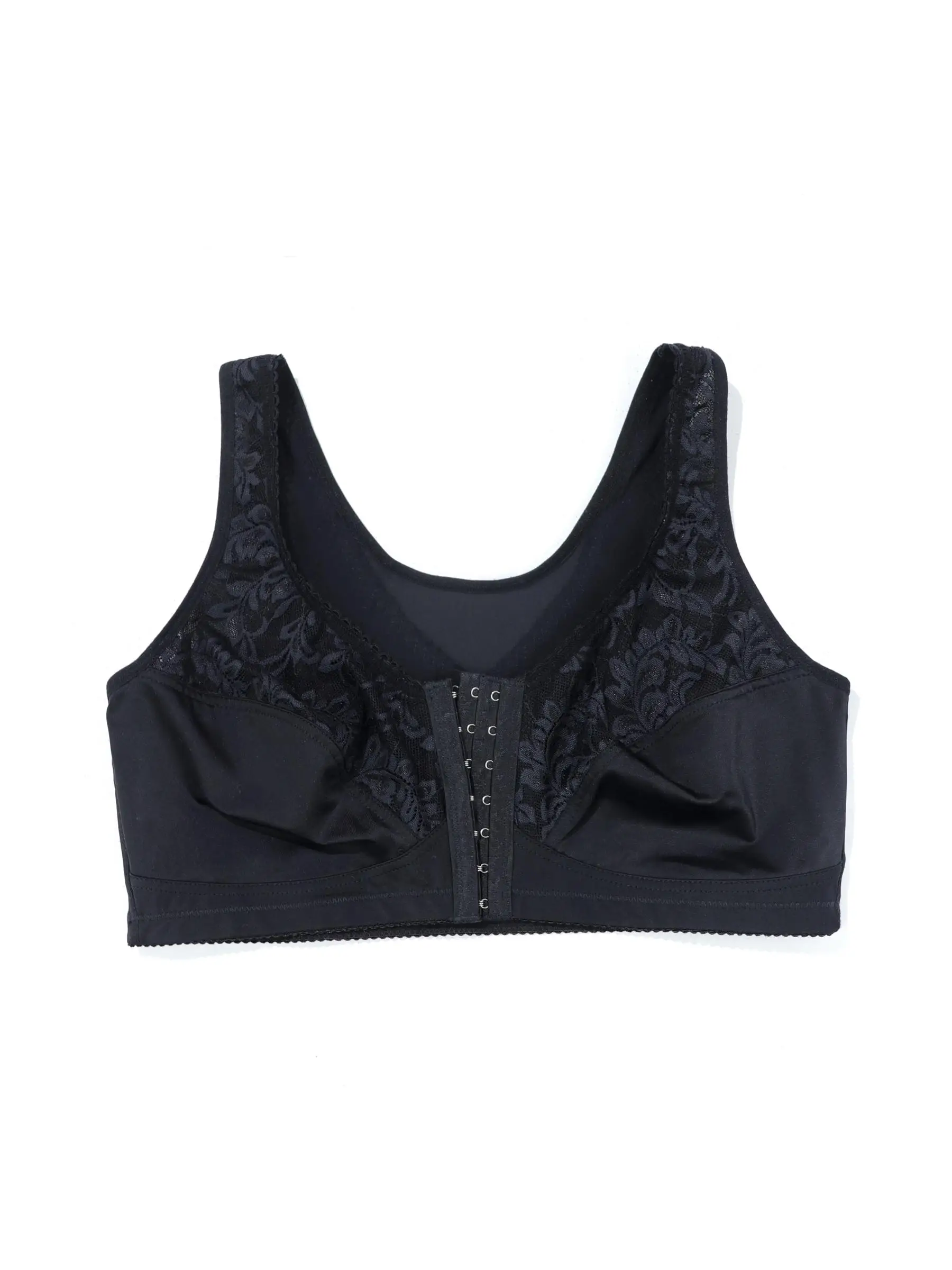 BEAUWEAR 7 Hooks Front Closure Unlined Thin Comfort Bra