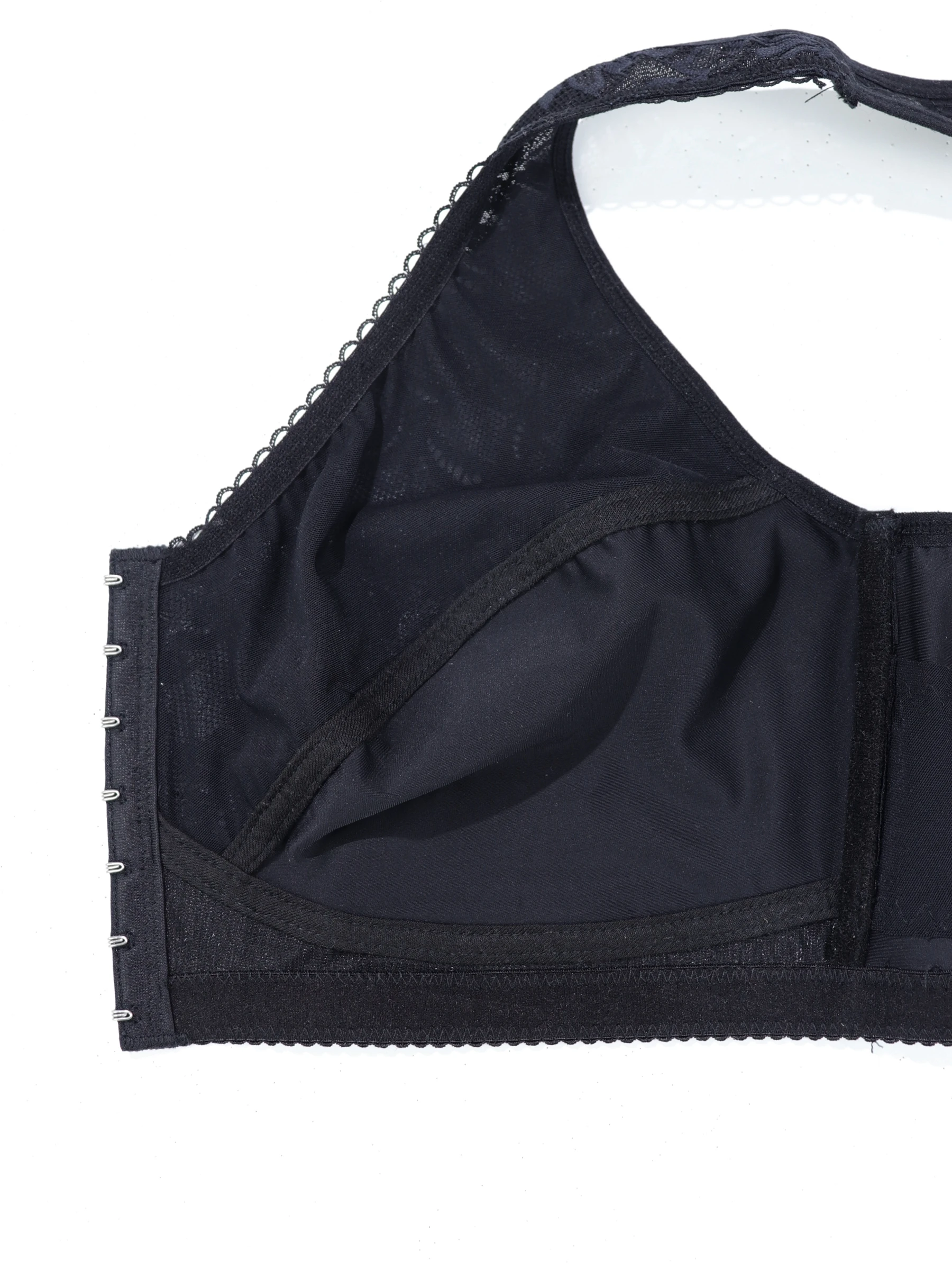 BEAUWEAR 7 Hooks Front Closure Unlined Thin Comfort Bra