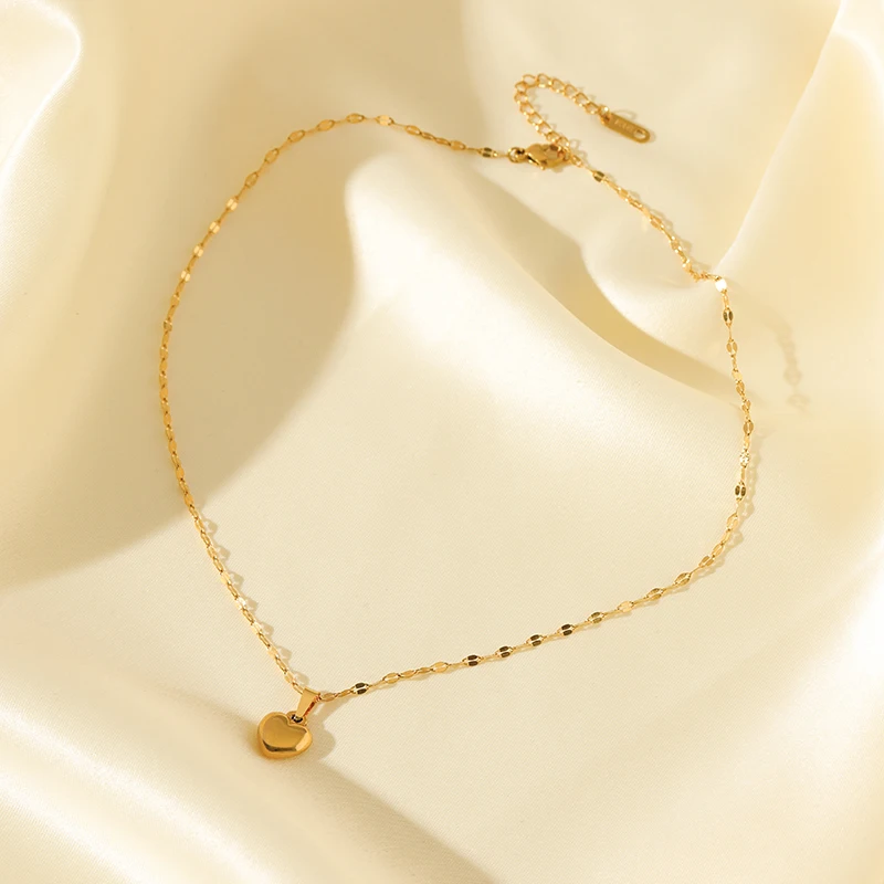 EILIECK Heart Love Necklace Bracelets Earrings Set For Women