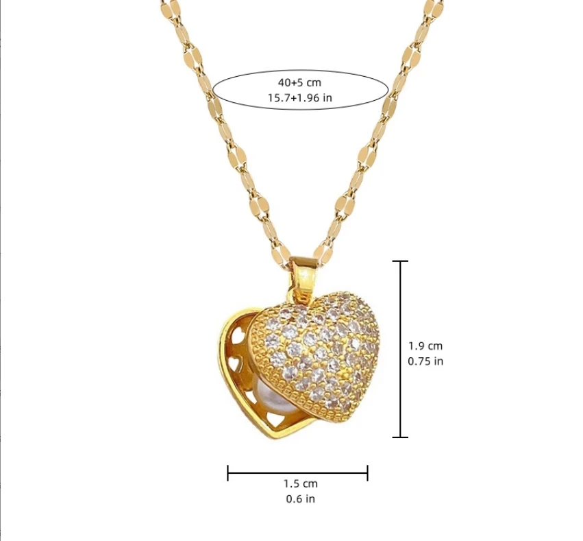 ZAKOL French Shell Pearl Necklace For Women