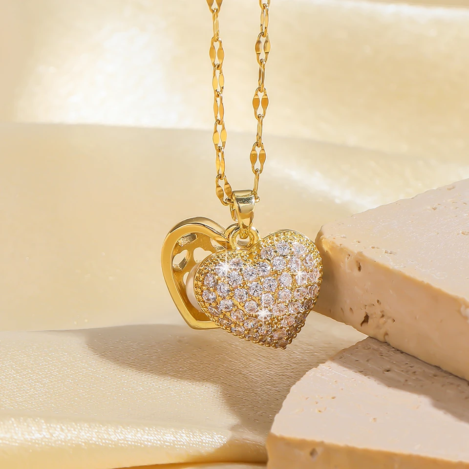 ZAKOL French Shell Pearl Necklace For Women
