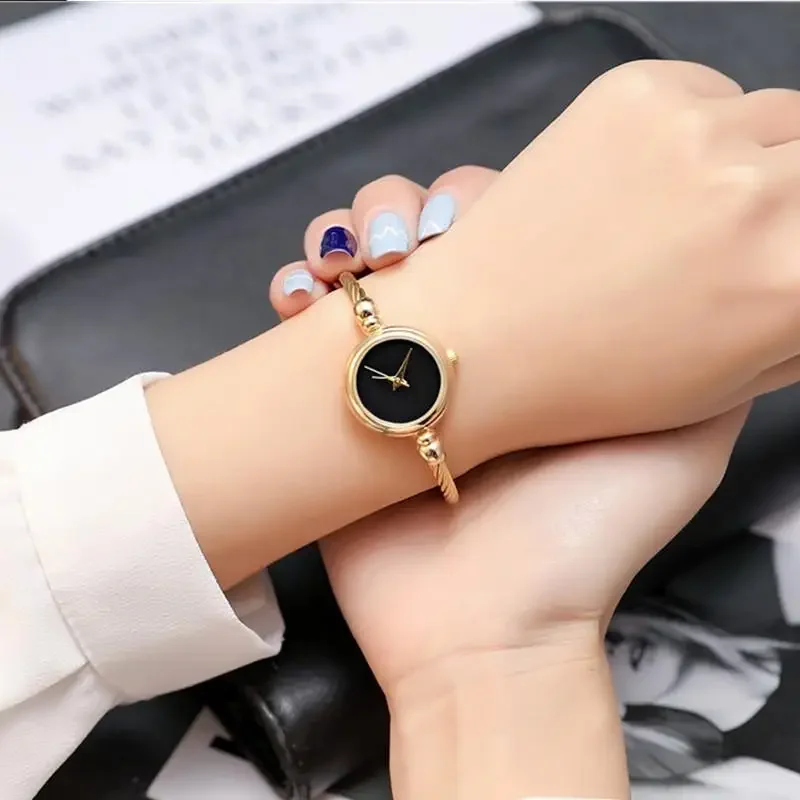 Stainless Steel Small Gold Bangle Bracelet Luxury Watch