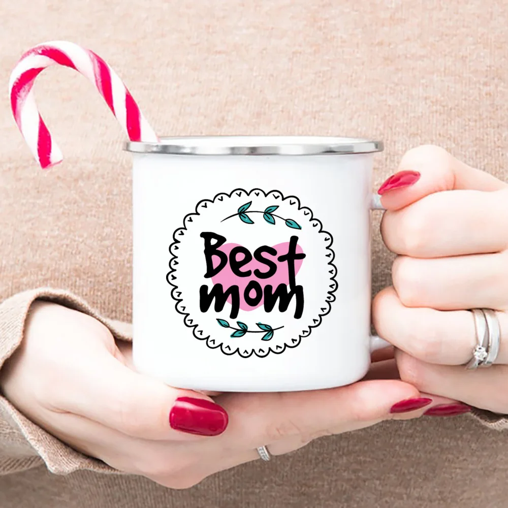 Best Mom Enamel Cups Mommy Birthday Gifts Best Mom Enamel Cups Mommy Birthday Gifts