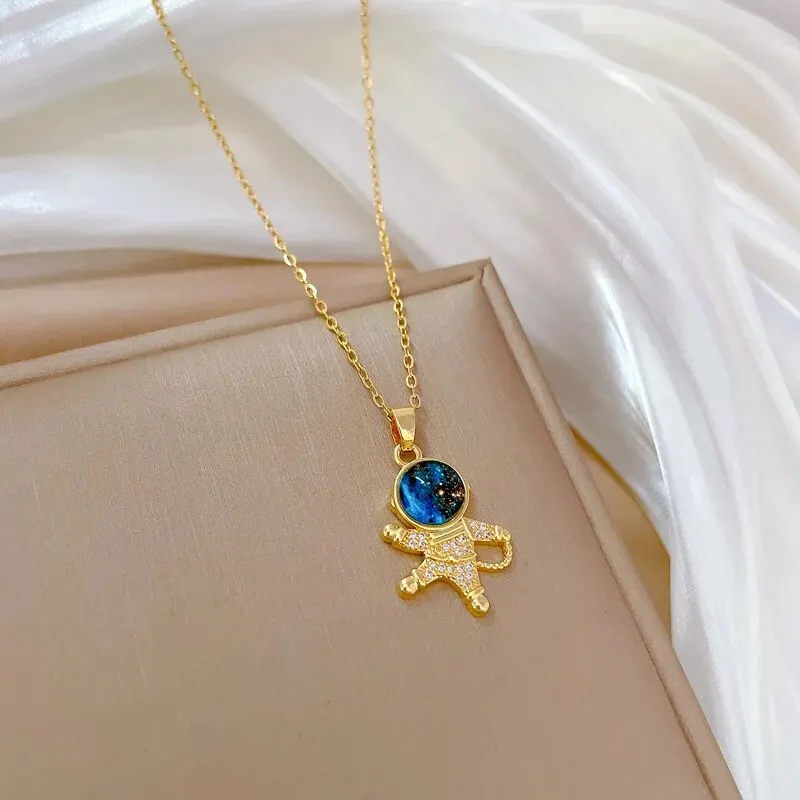 Light Luxury Titanium Steel Star Series Necklace for Women