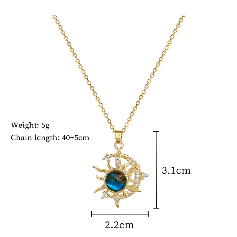 Light Luxury Titanium Steel Star Series Necklace for Women