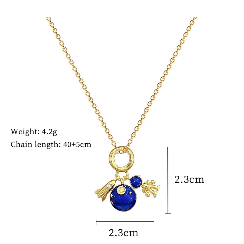 Light Luxury Titanium Steel Star Series Necklace for Women