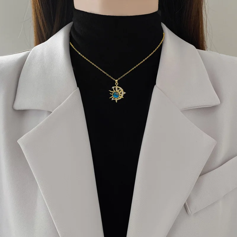Light Luxury Titanium Steel Star Series Necklace for Women