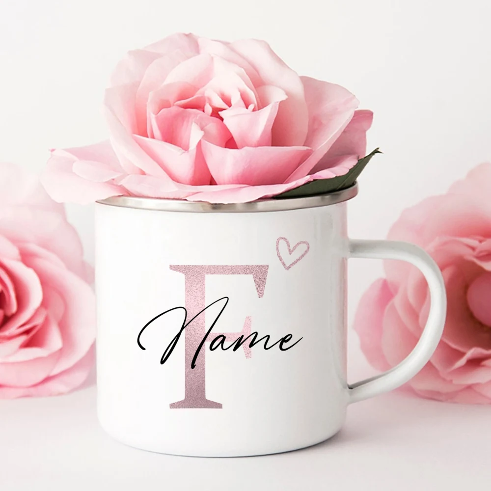 Personalized Heart Initial with Name Coffee Mug
