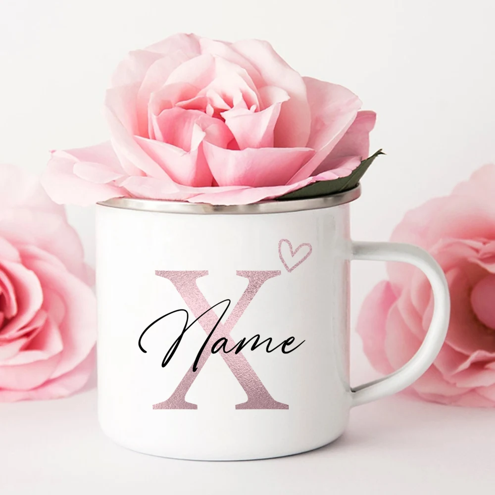 Personalized Heart Initial with Name Coffee Mug