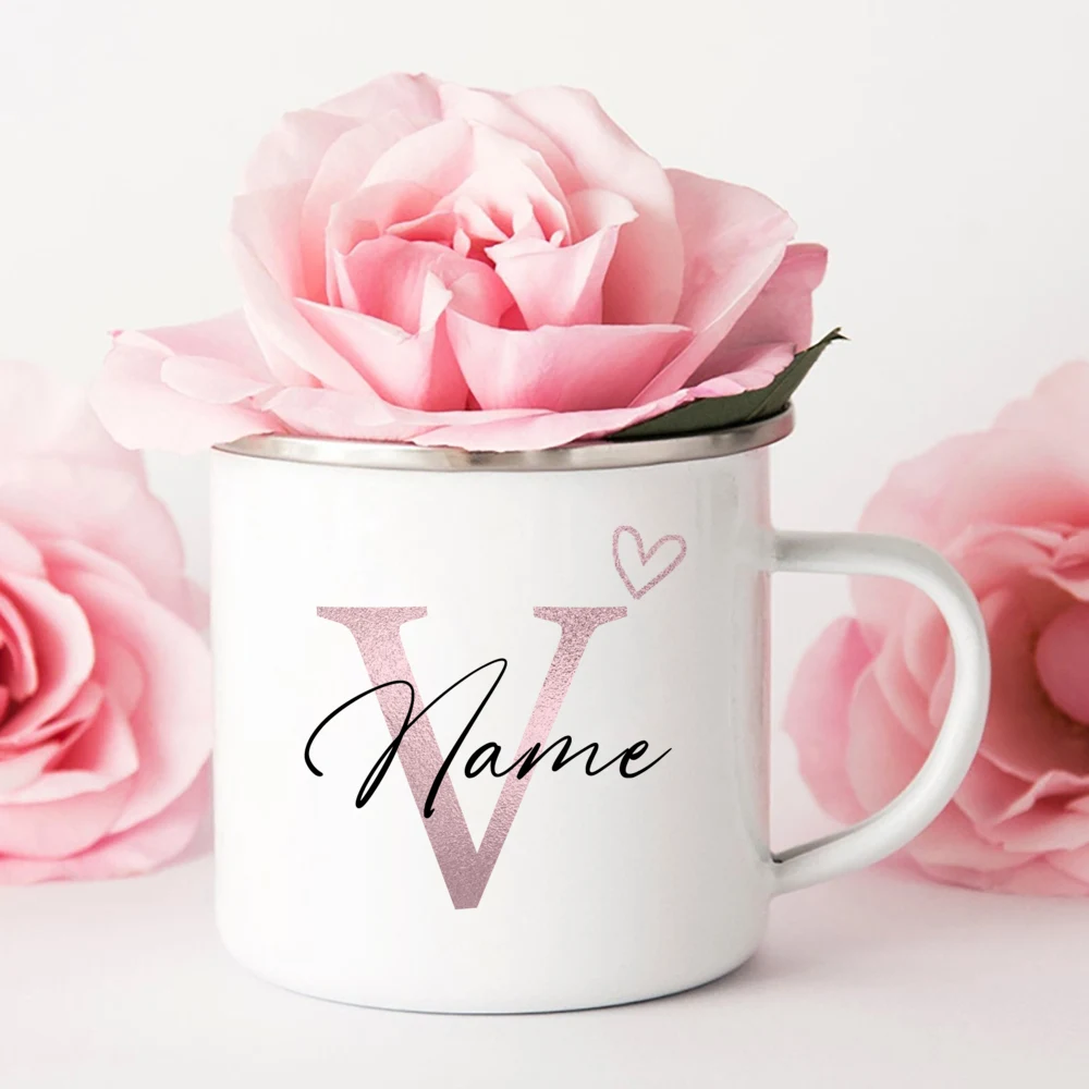 Personalized Heart Initial with Name Coffee Mug