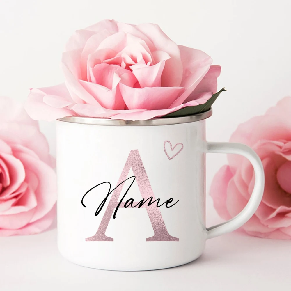 Personalized Heart Initial with Name Coffee Mug