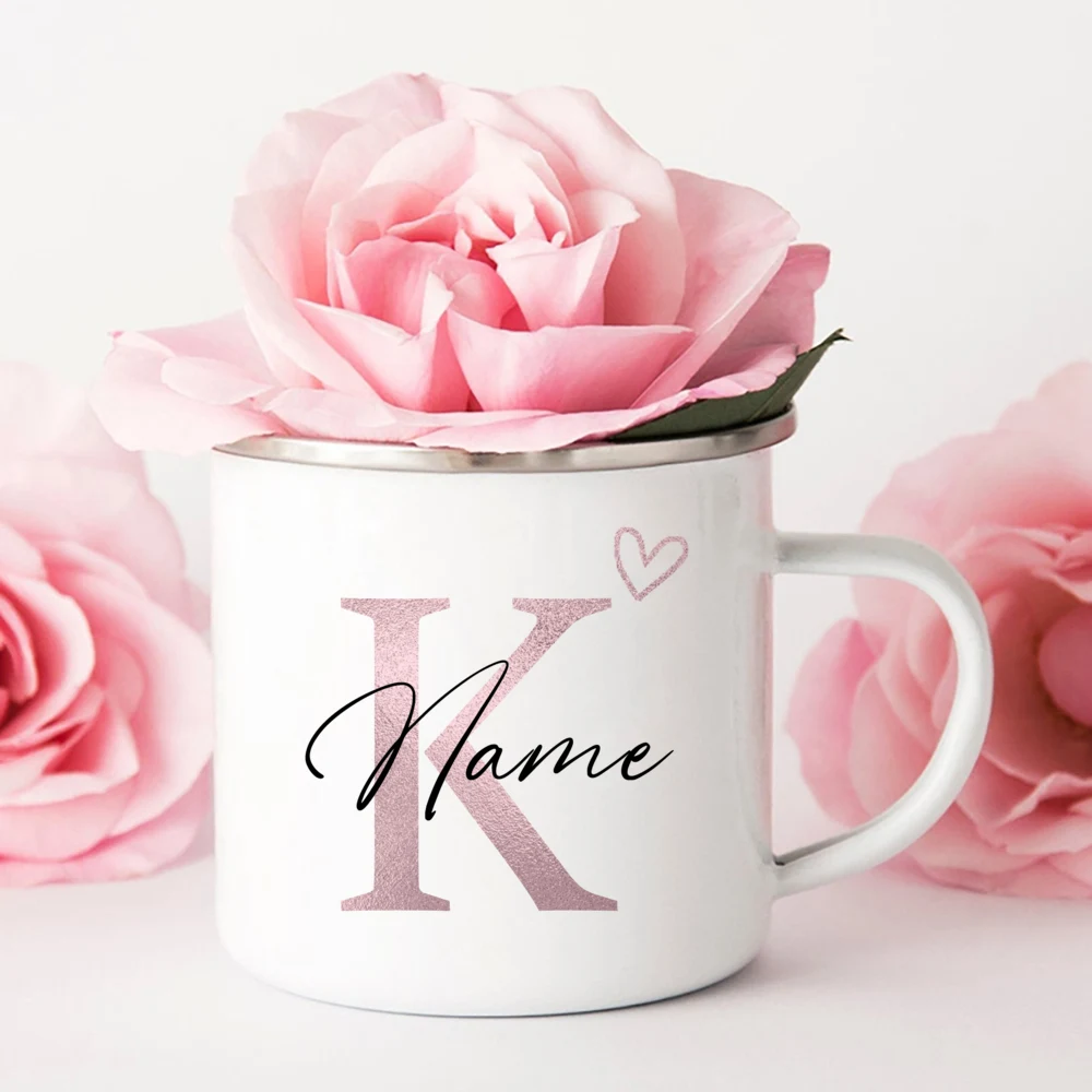 Personalized Heart Initial with Name Coffee Mug