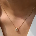 Fashion Tiny CZ Zircon Initial Alphabet Pendant Neckalce