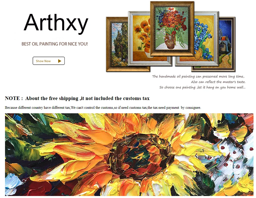 Arthyx Large Handpainted Knife Tree Oil Painting on CanvasHome Decor Arthyx Large Handpainted Knife Tree Oil Painting on CanvasHome Decor