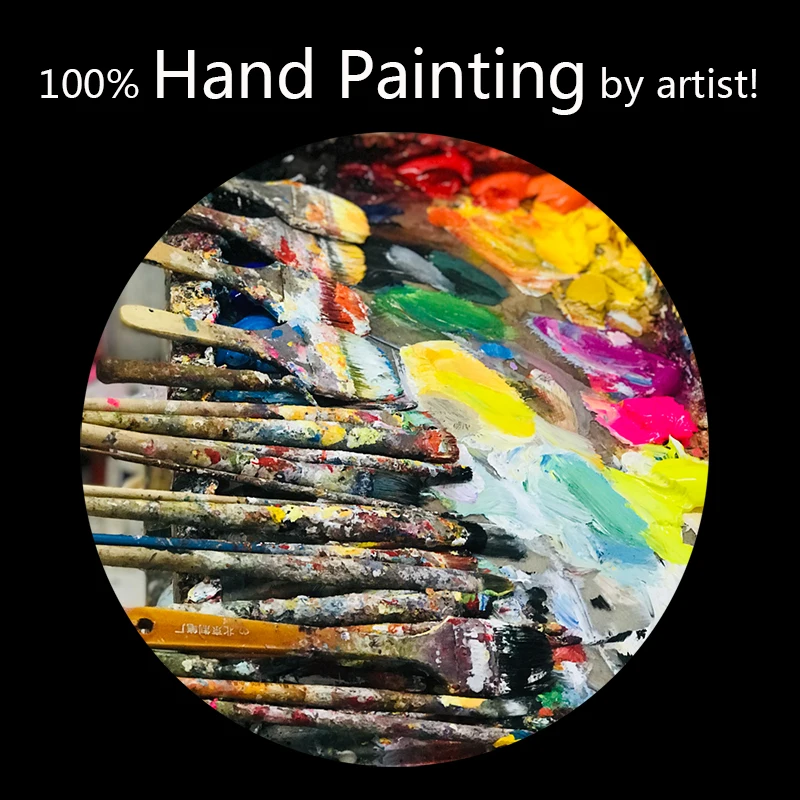 Arthyx Large Handpainted Knife Tree Oil Painting on CanvasHome Decor Arthyx Large Handpainted Knife Tree Oil Painting on CanvasHome Decor