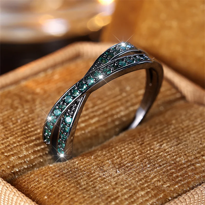 Minimalist Stacking Crossed Wedding Zircon Rings For Women Minimalist Stacking Crossed Wedding Zircon Rings For Women