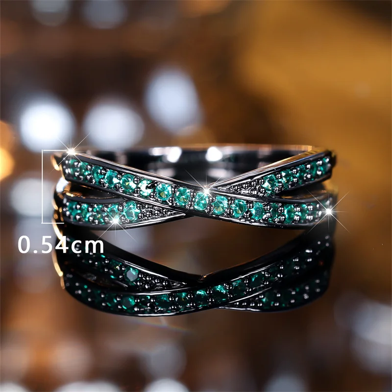 Minimalist Stacking Crossed Wedding Zircon Rings For Women Minimalist Stacking Crossed Wedding Zircon Rings For Women