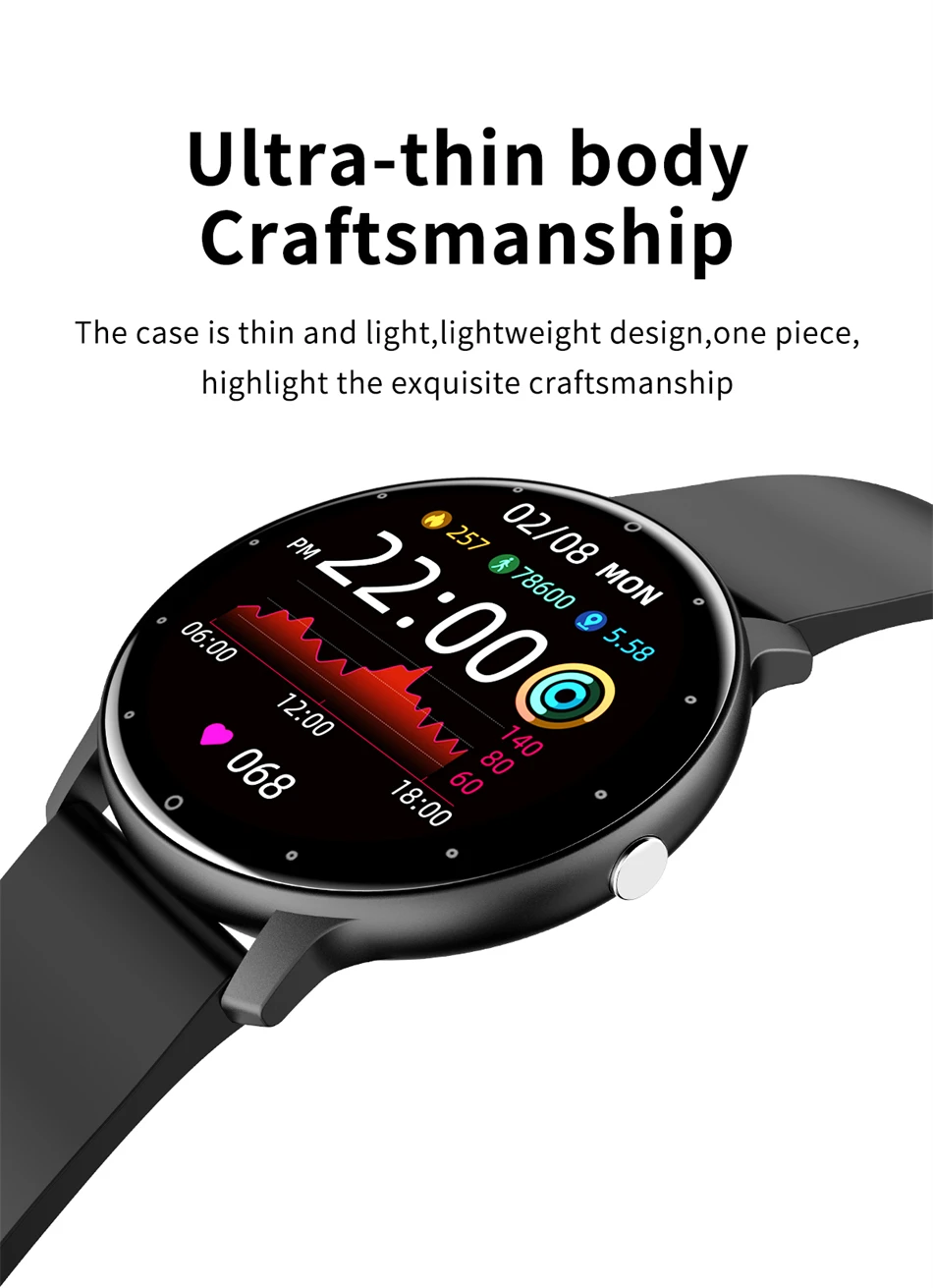 LIGE Full Touch Screen Bluetooth Waterproof Smart Watch