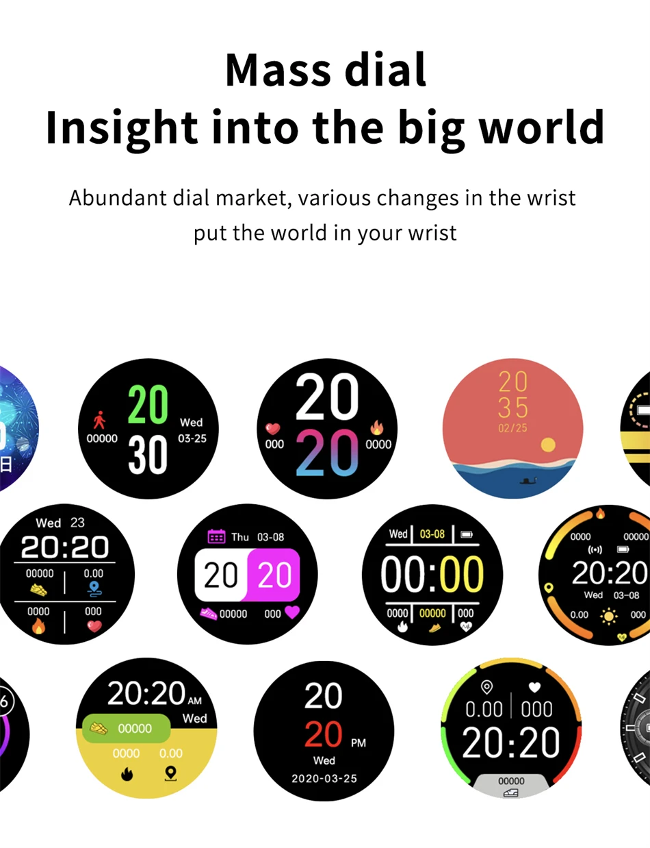 LIGE Full Touch Screen Bluetooth Waterproof Smart Watch