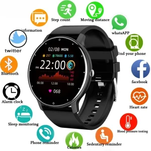 LIGE Full Touch Screen Bluetooth Waterproof Smart Watch