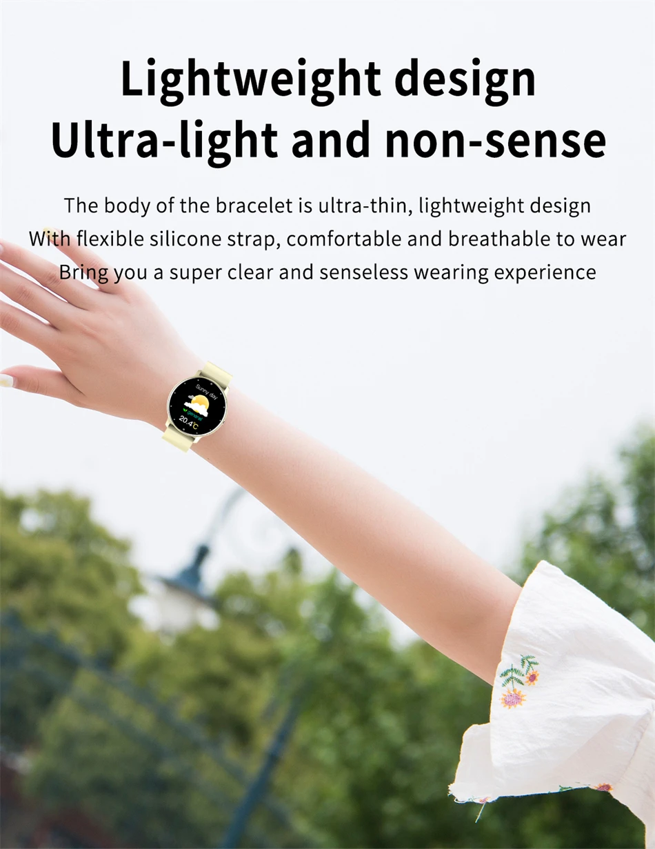 LIGE Full Touch Screen Bluetooth Waterproof Smart Watch
