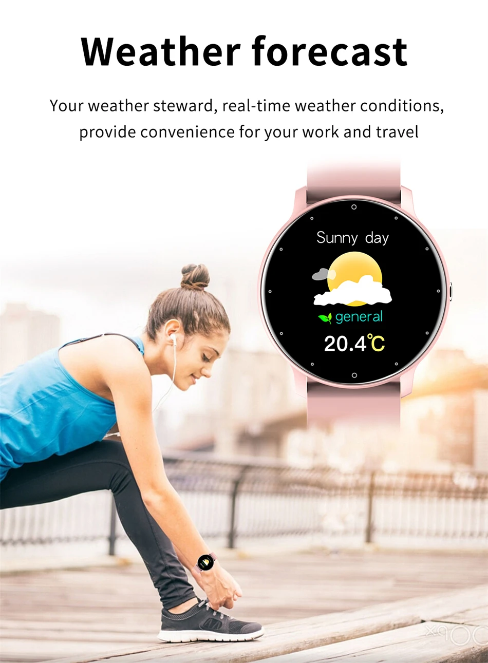 LIGE Full Touch Screen Bluetooth Waterproof Smart Watch
