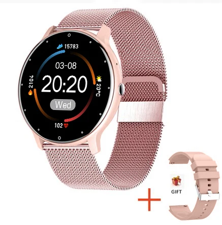 Mesh belt pink