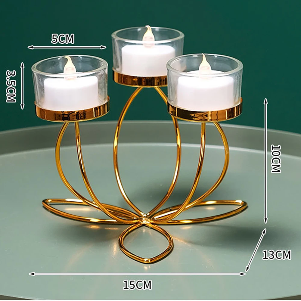 Metal Candlestick Holder for Romantic Candlelight Dinner Metal Candlestick Holder for Romantic Candlelight Dinner