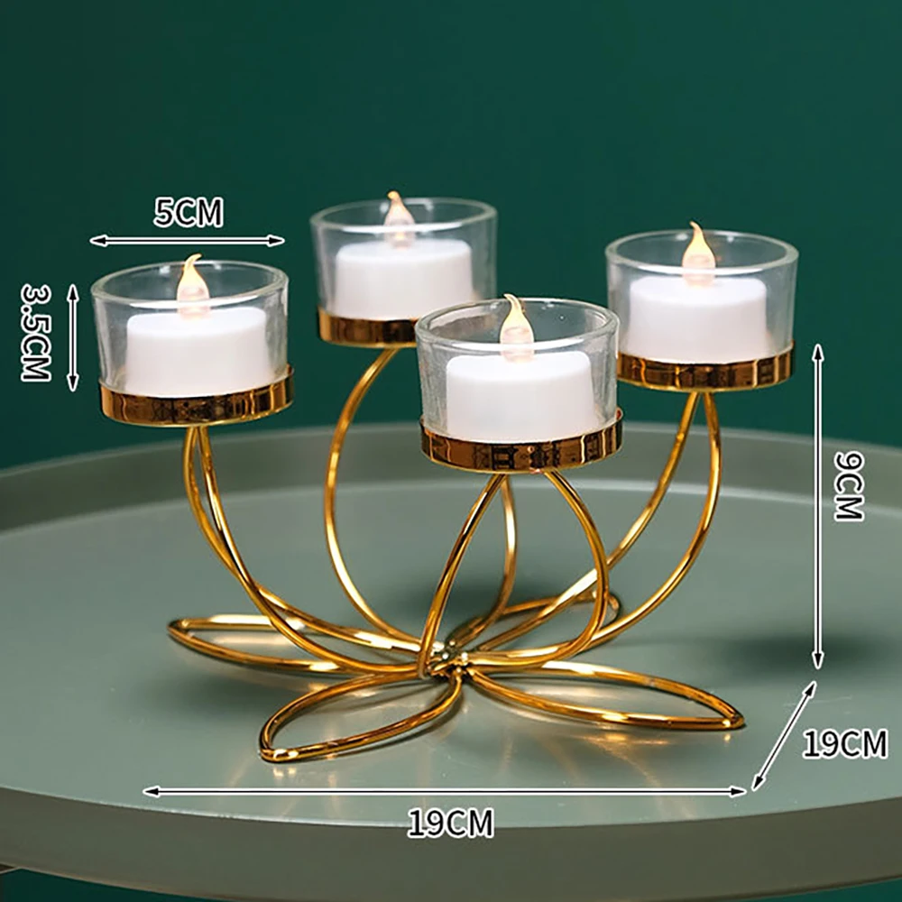 Metal Candlestick Holder for Romantic Candlelight Dinner Metal Candlestick Holder for Romantic Candlelight Dinner