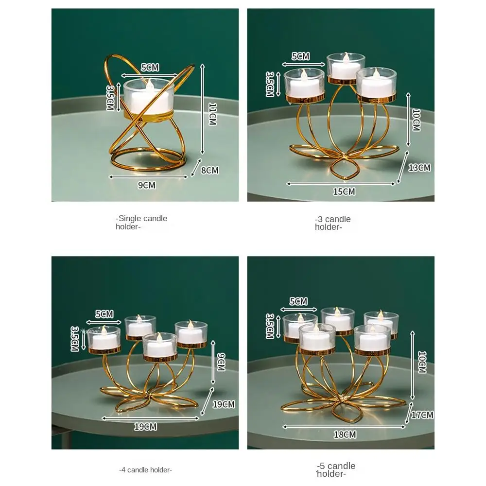 Metal Candlestick Holder for Romantic Candlelight Dinner Metal Candlestick Holder for Romantic Candlelight Dinner